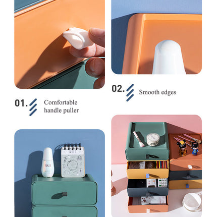 Colorful Stackable Makeup Storage Box