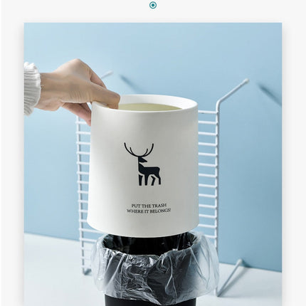 Nordic Desktop Double-Layer Mini Trash Can