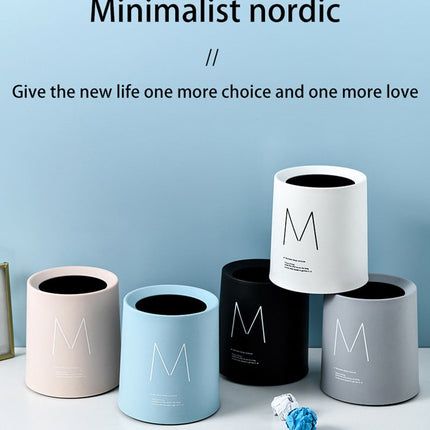 Nordic Desktop Double-Layer Mini Trash Can