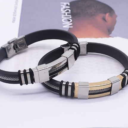 Elegant Watch Leather Bracelet Gift Set