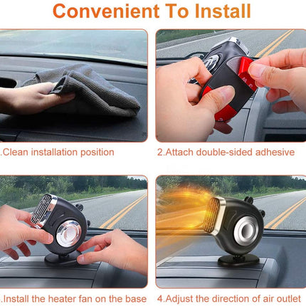 2in1 Portable Auto Mini Car Heater Fan