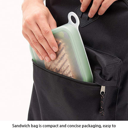 Eco-Friendly Microwavable Reusable Silicone Sandwich Box