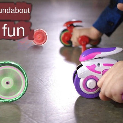 Magic Spinning Motorcycle Launch Toy