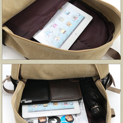 Shoulder Strap Zipper Solid Casual Backpack