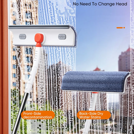 Adjustable Telescopic Long Handle Window Scraper Brush
