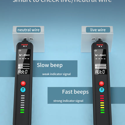 LCD Result Display Voltage Tester Thermometer