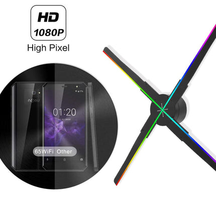 3D Holographic Wifi Projector Fan