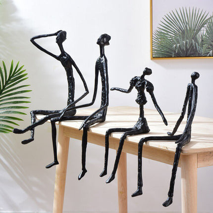Modern Abstract Metal Home Decor Figures