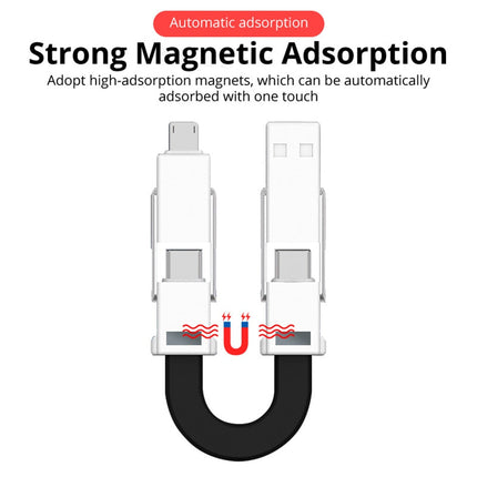 4in1 Magnetic Keychain USB Charging Cable