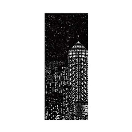 Unique City View Polyester Blackout Curtains