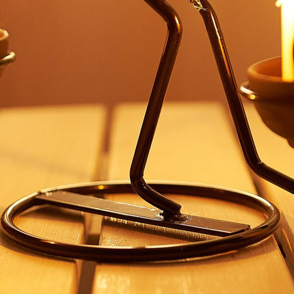 Nordic Abstract Character Metal Candle Holder