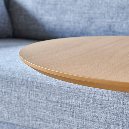 Elegant Wooden Sofa Side Round Desk