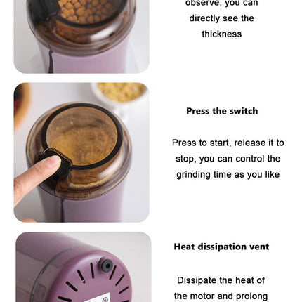 Electric Powerful Mini Coffee Bean Grinder