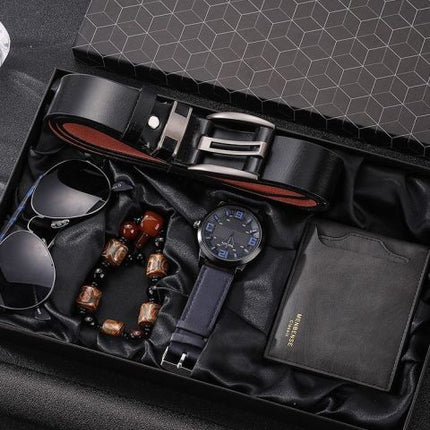 Elegant Men's Luxury Leather Gift Set
