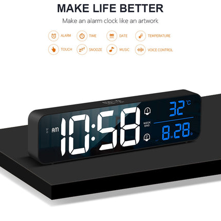 Smart Digital LED Music Alarm Temperature Clock