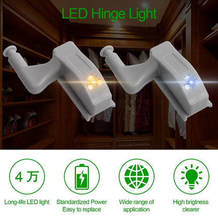 10pcs LED Sensor Hinge Wardrobe Lamp