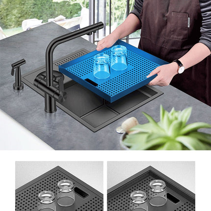 Elegant Black Nano Smart Kitchen Sink