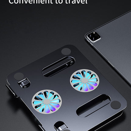 Foldable Cooling Fan Laptop Holder