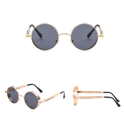 Creative Round Retro Round Metal Sunglasses