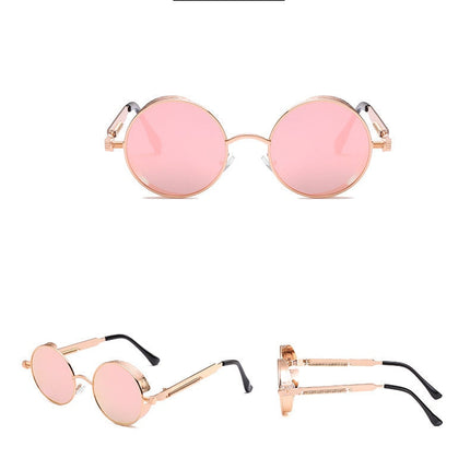 Creative Round Retro Round Metal Sunglasses