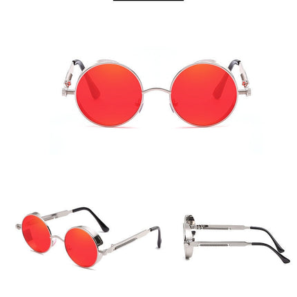 Creative Round Retro Round Metal Sunglasses