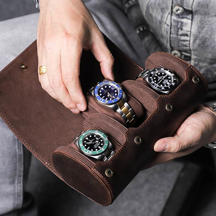 Luxury Leather Watch Holder Case