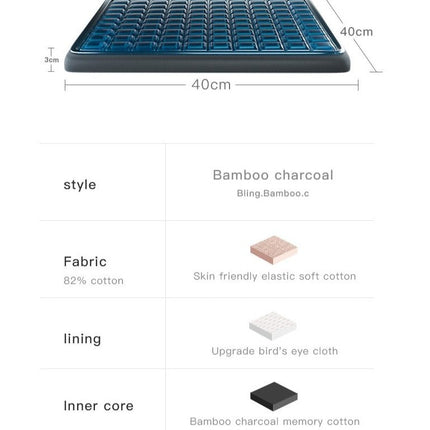 Non-Slip Orthopedic Memory Gel Seat Cushion