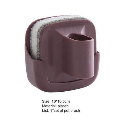 Wall-Mounted Cleaning Brush with Handle