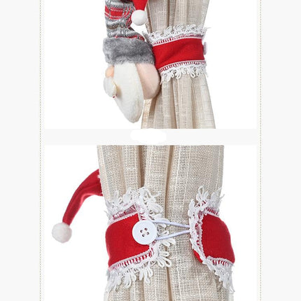 Christmas Santa Elk Curtain Holder