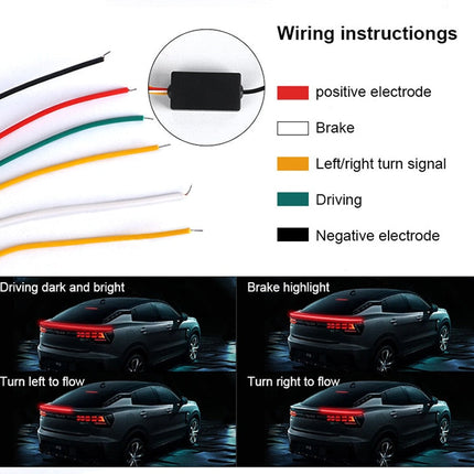 Universal Carbon Fiber LED Car Tail Light