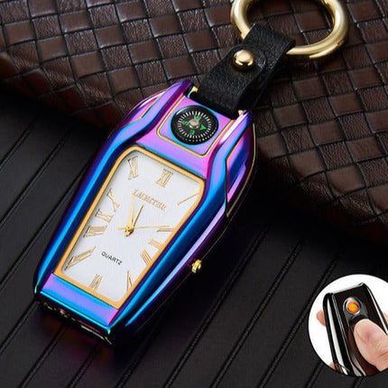 Elegant Car Keychain Watch Light