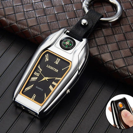 Elegant Car Keychain Watch Light