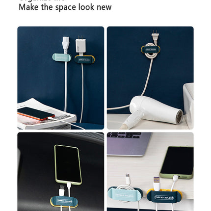 4pcs Creative Sticky Cable Organizer Clips