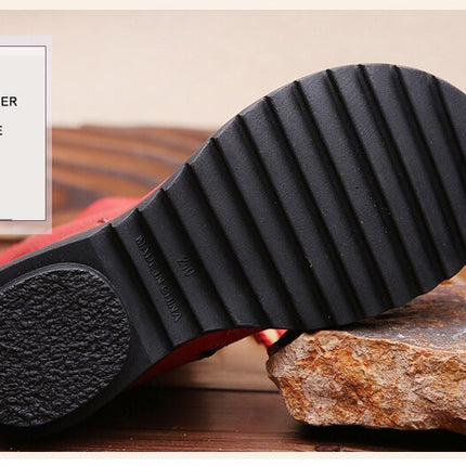 Vintage Look Winter Low Heel Casual Female Short Boots