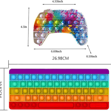 Squishy Bubble Stress Relief Toy Keyboard