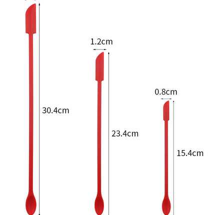 Flexible Long Handle Bottle Scraper Spoon Set