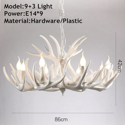 American Loft Style Deer Horn Pendant Light