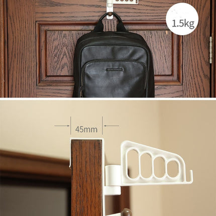 Rotatable Over The Door Multi Hook Hanger
