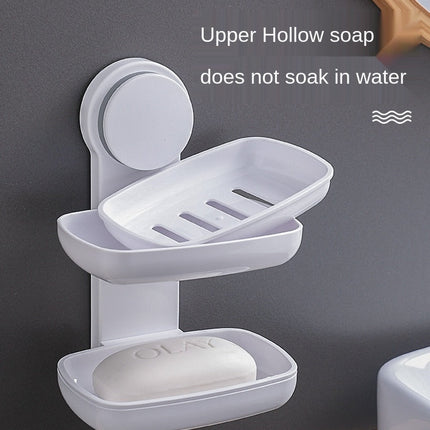 Wall Mounted Bathroom Soap Holder Drainer