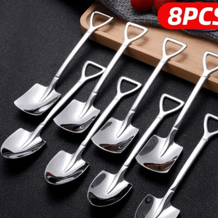 Creative Shovel Shape Dessert Spoons