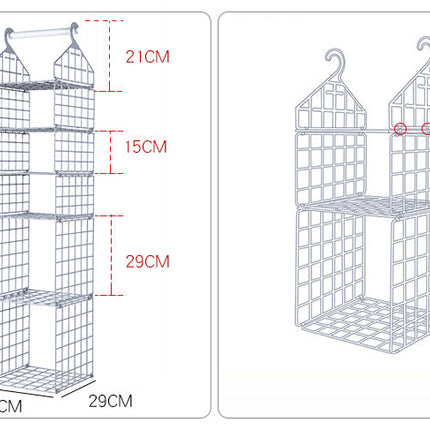 Foldable Wardrobe Multilayer Storage Rack