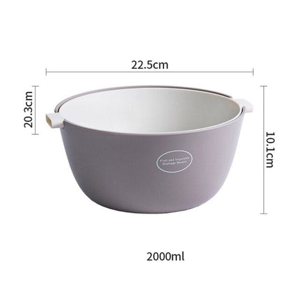 Kitchen Double Drain Vegetable Basket