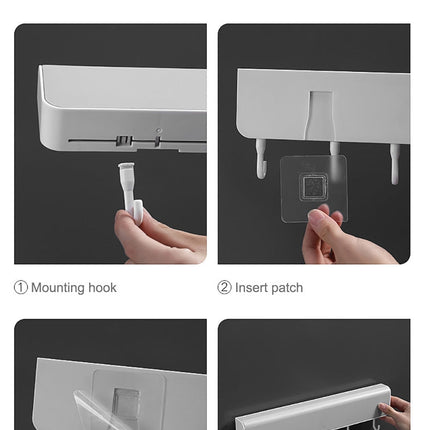 Wall-Mounted Wide Storage Box Rack