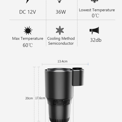 2in1 Smart Cooling & Heating Car Mug Holder