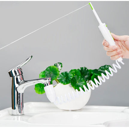 2in1 Portable Faucet Toothbrush Water Flosser