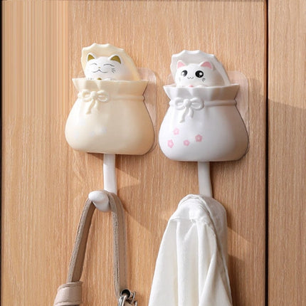 Cute Cat Sticky Hook Hanger