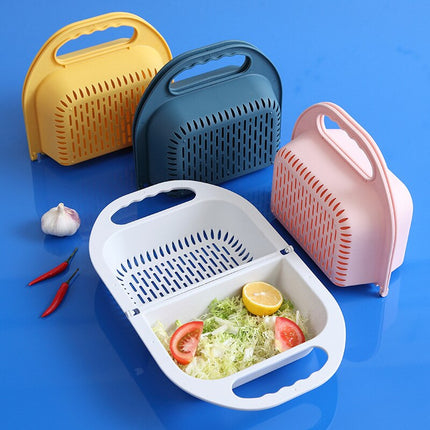 Collapsible Folding Fruit Vegetable Washing Drainer Basket