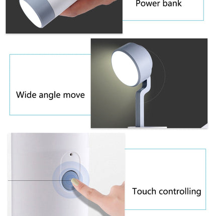 LED Mini Rechargeable Power Bank Desk Lamp