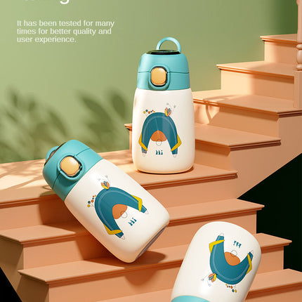 Cartoon Kids Temperature Display Thermos Bottle