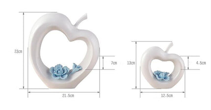 Modern Ceramic Love Apple Home Decor